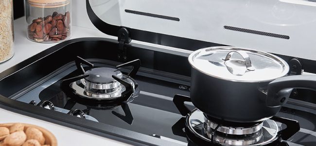 Zoom sur la cuisine d'un le Voyageur 7.8